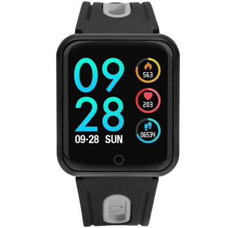 Bratara Fitness iUni P68, Display 1.3 inch IPS Color, Pedometru, Monitorizare Puls, Notificari, Negr